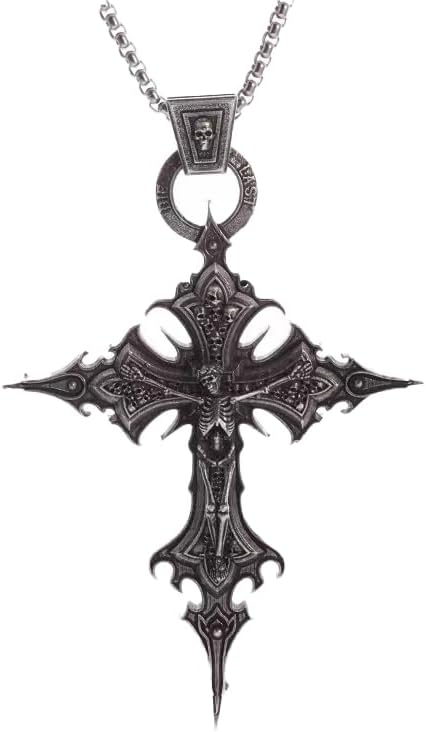 Amazon.com: Alchemy Gothic Ozzy Osbourne Cross Necklace, Black